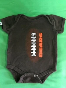 NFL Chicago Bears Brown Football Bodysuit/Vest 6-9 Months - Picture 1 of 3