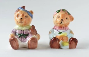 Momma and papa bear ceramic salt and pepper shakers - Picture 1 of 6