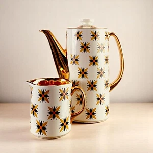 Cafetera y jarra de leche estilo dorado dorado dorado Arklow Ireland - Imagen 1 de 17