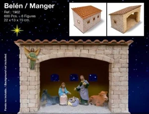 Aedes Ars Manger With Figures Brick Kits Christmas Nativity Scene 1902 - Picture 1 of 1