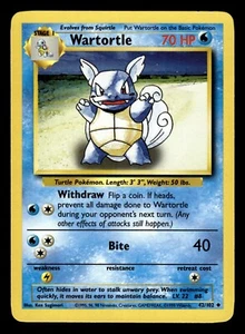 Wartortle 42/102 Uncommon Base Set Pokemon Card - 1 - Picture 1 of 2