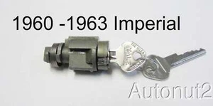 Chrysler Imperial Trunk Lock 1961 1962 1963 NOS 2 Yale keys original - Picture 1 of 3