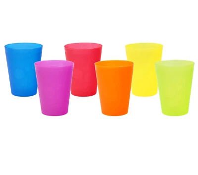 Gut & Günstig bunte Trinkbecher Sammlung Kinderbecher Set