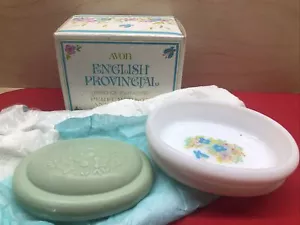 AVON 1973 ENGLISH PROVINCIAL BIRD OF PARADISE SOAP and DISH - Picture 1 of 1