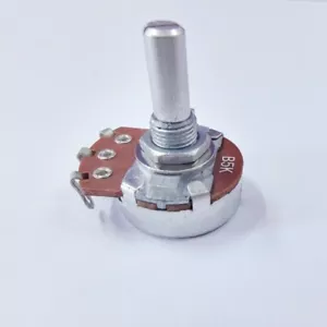 4PCS 24mm Diameter Potentiometer/Resistor B5K Round Shaft Lenght for DIY Amp Kit - Picture 1 of 3