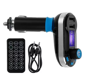 Wireless Bluetooth Car Kit LCD FM Transmitter MP3 USB Charger for Samsung Iphone - Picture 1 of 10