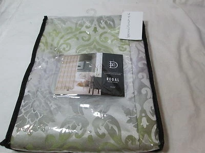 Nueva Cortina de Ducha Damasco Dainty Home DH REGAL 72"X72" Plateada/Sage Nueva en Paquete Foto 1 de 4
