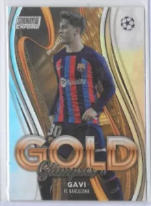 Gavi 2022-23 Topps Stadium Club Chrome Gold Glimpses Barcelona #GG-GAV - Picture 1 of 2