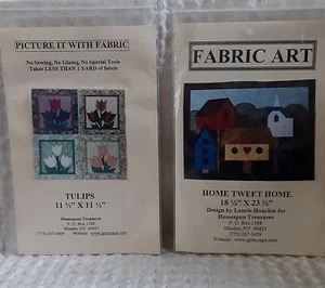 Homespun Treasures Patterns HOME TWEET HOME + TULIPS Birdhouse Church Tulips NEW - Picture 1 of 10