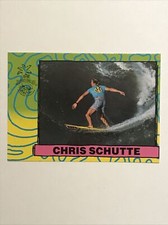 VINTAGE 1987 ASTROBOYZ CHRIS SCHUTTE RARE SURF TRADING CARD BEAR WAILER LAST 1!