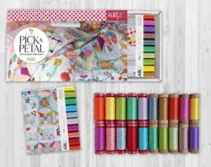 AURIFIL PICK A PETAL JEN KINGWELL 20 SMALL SPOOLS COTTON 12 WT & 80 WT - Picture 1 of 1