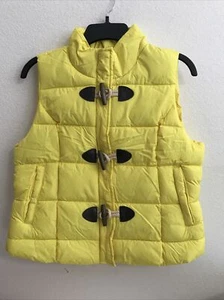 Arizona Jean Co puffer vest size Large full zip Yellow Ret $34 (APO-119-4) - Picture 1 of 5