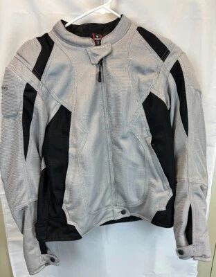 *Hardly Worn* First Gear Women's Medium Gray Motorcycle Jacket Lined - Image 1 of 4