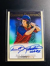 2021 Upper Deck Goodwin Champions Autograph Dot Richardson #A-DR Auto