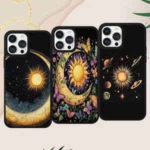 FUNDA TELÉFONO CELESTIAL PLANETAS LUNA PARA IPHONE SAMSUNG PÍXEL BRUJA GÓTICA - Imagen 1 de 8
