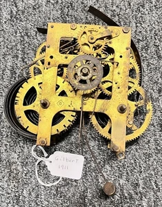 Antique Gilbert Front Mount Clock Movement “ 5 1/2” Clocks Working - Picture 1 of 11