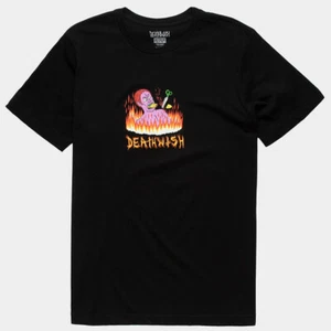 DEATHWISH Blasphemy Skateboard T-Shirt Tee Black Men's NEW NWT Streetwear Skate - Picture 1 of 2