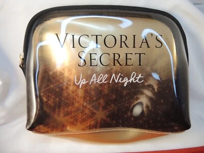 BOLSO DE BELLEZA VICTORIA'S SECRET UP TODA LA NOCHE MAQUILLAJE ESTUCHE COSMÉTICO MONEDERO TRANSPARENTE Foto 1 de 4