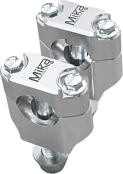 MIKA METALS 2004-2009 SMM 530F TM BAR CLAMPS RUBBER MOUNTED 1-1/8" SIL SILVER MK - Изображение 1 из 1