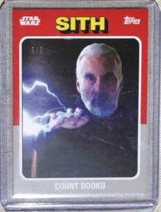 2024 Topps Star Wars Throwback Thursday Count Dooku #39 Silver Variant 5/5 - Picture 1 of 5
