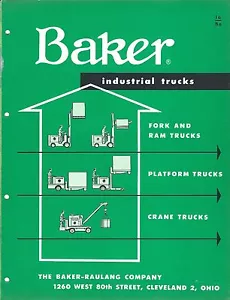Folleto de carretilla elevadora - Baker-Raulang - grúa plataforma RAM - C1952 (LT281) - Imagen 1 de 1