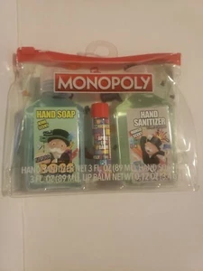 Hasboro Kids 3 pc MONOPOLY Hand Hygiene, Hand Soap, Lip Balm Travel Kit - Picture 1 of 2