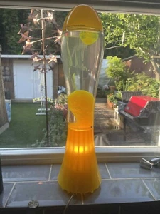 MATHMOS ROSS LOVEGROVE YELLOW WAX BASE LID CLEAR FLORIDIUM LAVA LAMP - Picture 1 of 9