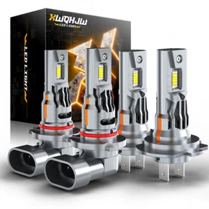 6000K White For Hyundai Elantra 2017-2018 Combo 9005 H7 LED Headlight Bulbs Kits - Bild 1 von 12