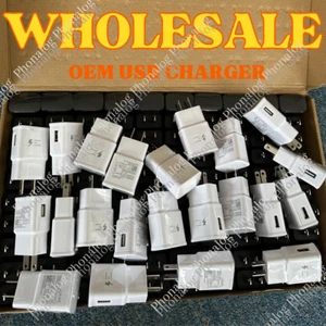 Wholesale Bulk Adaptive USB Fast Wall Charger Power Adapter For Samsung US Block - Picture 1 of 28