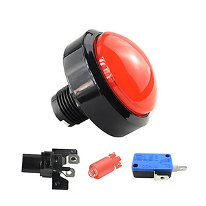 1 PC 100mm Colorful Arcade Round LED Push Buttons Illuminated with Microswitch - Picture 1 of 7
