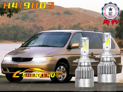 2x LED FOR Honda Odyssey 1995-2004 Headlight H4/9003 6000K Bulbs High/Low Beam - Image 1 of 4