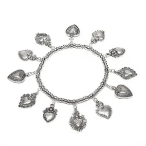 Vestopazzo bracciale elastico cuori sacri - Foto 1 di 2