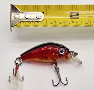 Hard Crankbait Bass Angeln Hartköder ROT SCHWARZ - Bild 1 von 2