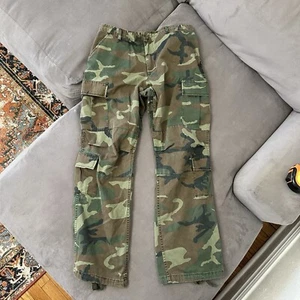 Pantalones de combate vintage 1991 Woodland camuflados Ripstop Army - talla mediana regular - Imagen 1 de 9