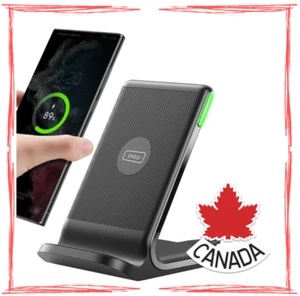 Support Chargeur Sans Fil 15W - Certifié Qi, Charge Rapide, Lumière Sommeil - Photo 1 sur 7