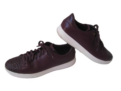 COLE HAAN GRANDPRO.OS CIRUELA COCODRILO ESTAMPADO CUERO OXFORDS MUJER TALLA US 8B LO ÚLTIMO Foto 1 de 4