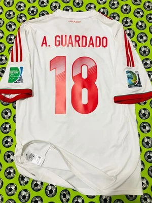 Camiseta de fútbol local Adidas México Copa Confederaciones 2013 Andrés Guardado L RARA Foto 1 de 4