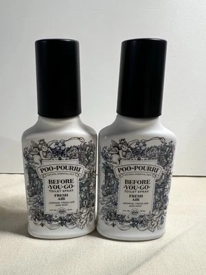 2X 118 ml poo-pourri jazmín, aire fresco y pera spray de inodoro antes de ir Foto 1 de 4