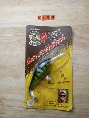 Vintage Strike King Dance-N-Shad Fishing Lure Jelutong Wood in Original Package - Image 1 of 4