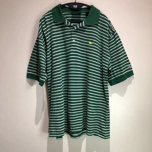 Camisa polo grande de golf Master's Collection verde blanca con logotipo de Augusta para hombre  - Imagen 1 de 14