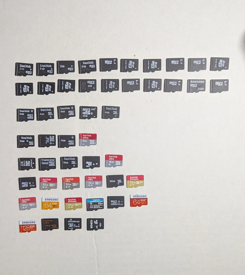 50 micro SD memory cards used from private 2-128 GB - Image 1 of 1