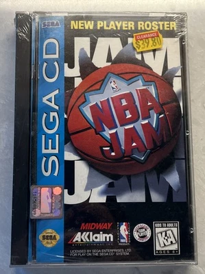 NBA Jam Sega CD, 1994 NEW SEALED Midway Acclaim Entertainment - Image 1 of 4