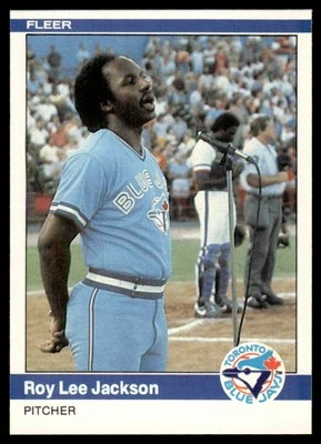 1984 Fleer Roy Lee Jackson Toronto Blue Jays #158 - Image 1 of 2