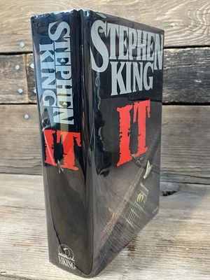 It by Stephen King (1986) 1st/1st Edition Hardcover Novel Pennywise the Clown VG - Image 1 of 4