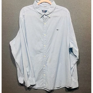 Vineyard Vines Mens Classic Fit Whale Shirt Striped Blue & White Size XXL - Picture 1 of 10