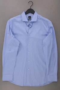 ✅ BOSS by Hugo Boss camicetta per uomo taglia Hemdgröße 45, XXL, 56 blu ✅ - Foto 1 di 6