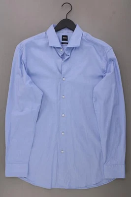 ✅ BOSS by Hugo Boss camicetta per uomo taglia Hemdgröße 45, XXL, 56 blu ✅ - Immagine 1 di 4