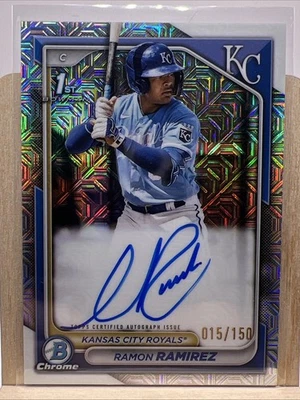 2024 Bowman Chrome 1st Prospect Mojo Refractor Auto /150 Ramon Ramirez #CPA-RRZ  - Image 1 of 4