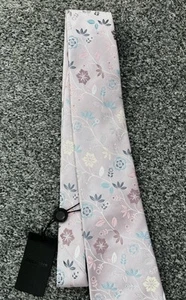 Duchamp London Black Label 100% Silk Pink Purple Elegant Floral Flowers Tie NEW - Picture 1 of 9