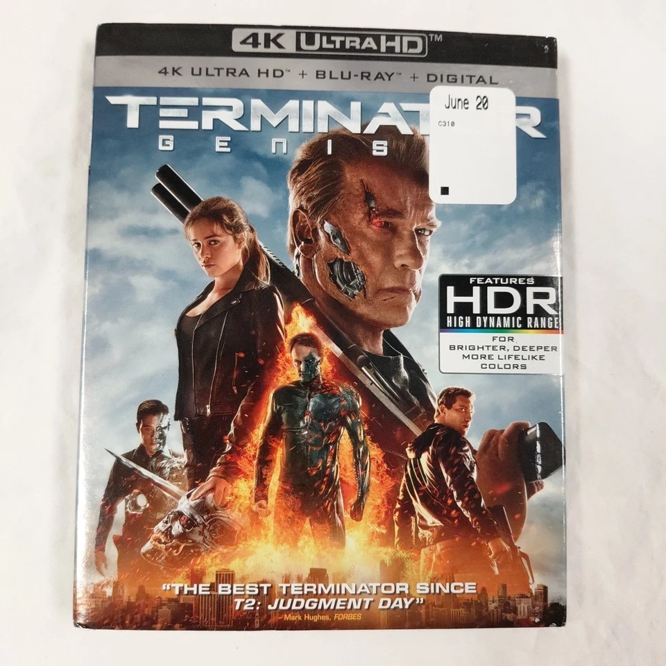 Terminator Genisys (Ultra HD, 2015) 4K Blu-ray with Slipcover 3 Disc Set NEW - Image 1 of 4